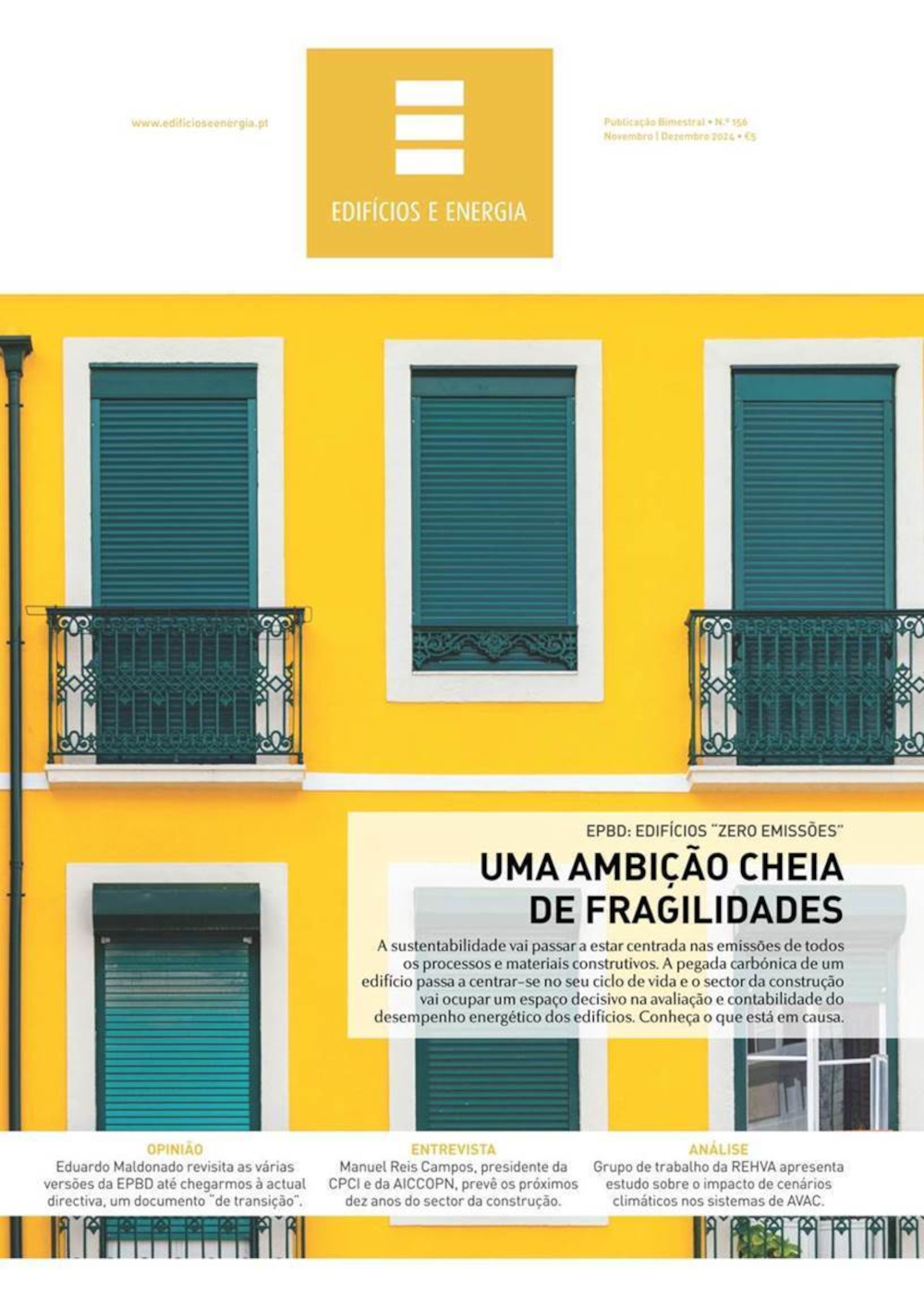 Revista Edifícios e Energia com desconto para associados da AIPOR